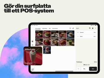Skärmbild av SumUp på surfplatta